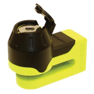 Oxford Mini T Disc Lock Fluro Yellow