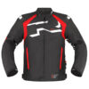 RICHA STRADALE TEX WP JACKET BLK/WH/RD - Image 3