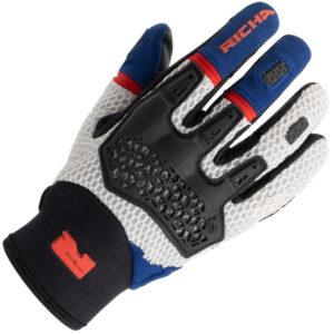 RICHA SANDBLAST GLOVES BLUE RED
